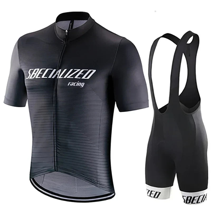 MEELANO Cykeltøj Sæt til Mænd Sommer – Åndbar Cykeltrøje og Bibshorts, Hurtigtørrende, 21 Designs, S–2XL – Hommes