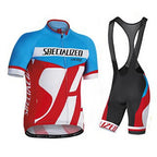 MEELANO Cykeltøj Sæt til Mænd Sommer – Åndbar Cykeltrøje og Bibshorts, Hurtigtørrende, 21 Designs, S–2XL – Hommes Sæt B