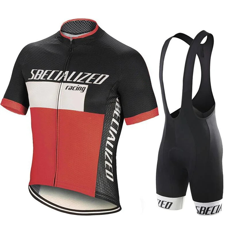 MEELANO Cykeltøj Sæt til Mænd Sommer – Åndbar Cykeltrøje og Bibshorts, Hurtigtørrende, 21 Designs, S–2XL – Hommes