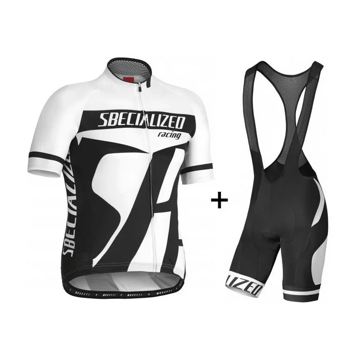 MEELANO Cykeltøj Sæt til Mænd Sommer – Åndbar Cykeltrøje og Bibshorts, Hurtigtørrende, 21 Designs, S–2XL – Hommes