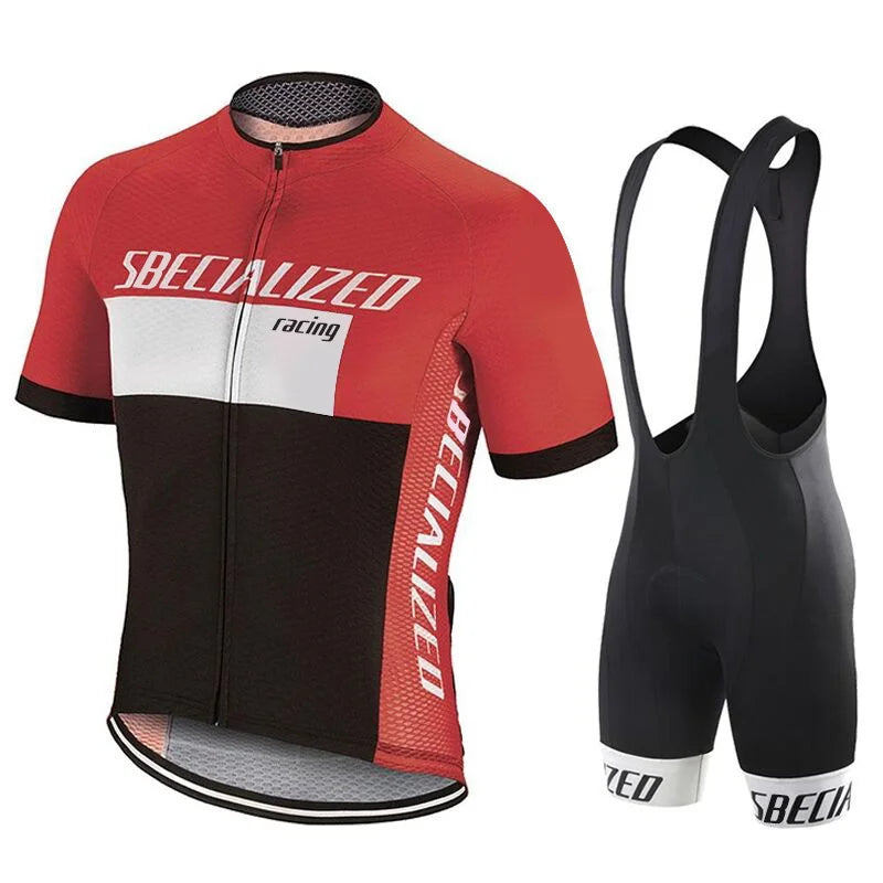 MEELANO Cykeltøj Sæt til Mænd Sommer – Åndbar Cykeltrøje og Bibshorts, Hurtigtørrende, 21 Designs, S–2XL – Hommes