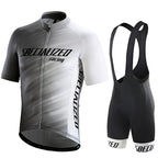MEELANO Cykeltøj Sæt til Mænd Sommer – Åndbar Cykeltrøje og Bibshorts, Hurtigtørrende, 21 Designs, S–2XL – Hommes Sæt C