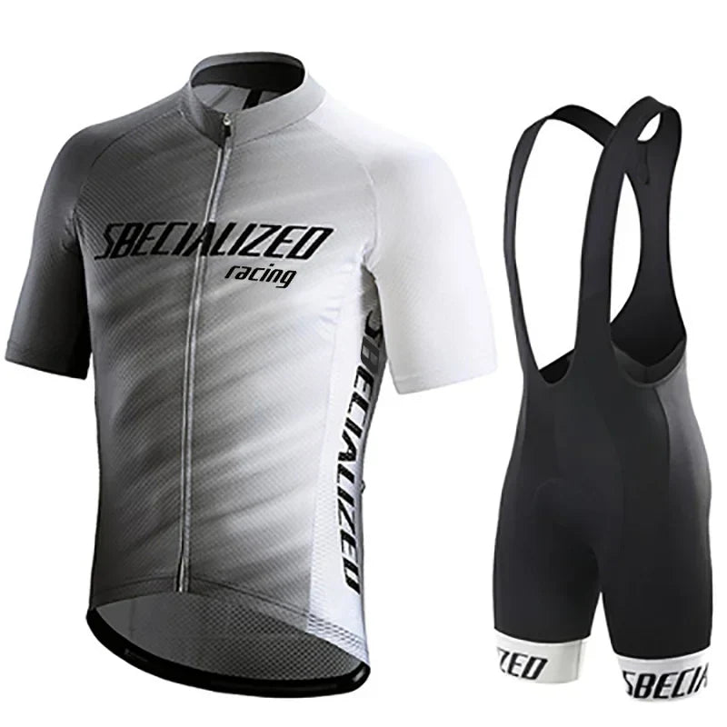 MEELANO Cykeltøj Sæt til Mænd Sommer – Åndbar Cykeltrøje og Bibshorts, Hurtigtørrende, 21 Designs, S–2XL – Hommes Sæt C