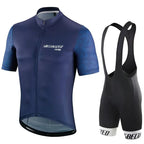MEELANO Cykeltøj Sæt til Mænd Sommer – Åndbar Cykeltrøje og Bibshorts, Hurtigtørrende, 21 Designs, S–2XL – Hommes Sæt P