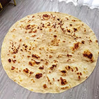 MEELANO Flanell Dækken Med Pizzamønster Blød Og Varm 150x200 Cm