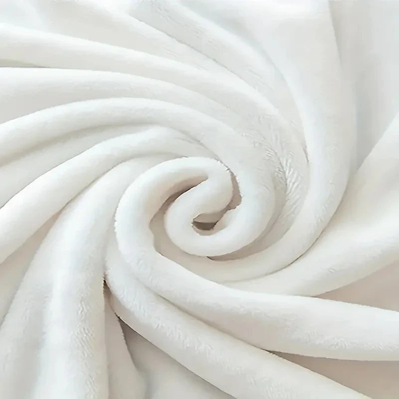 MEELANO Flanell Dækken Med Pizzamønster Blød Og Varm 150x200 Cm