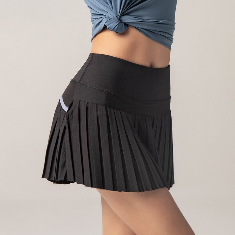 MEELANO Chloé | Dame Tennis Nederdel – Sporty Plissé & Komfortabel Pasform sort