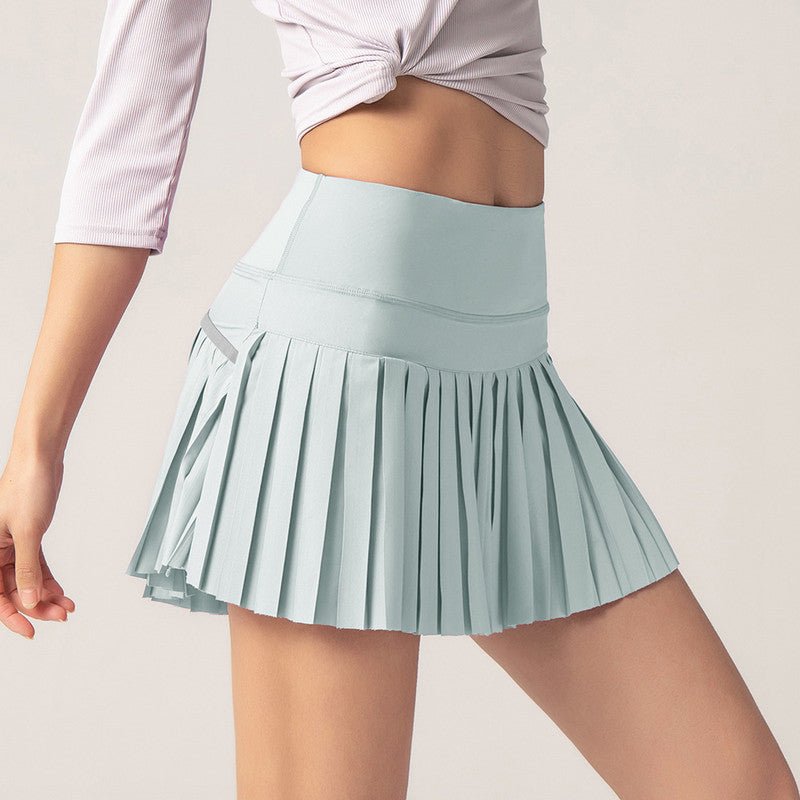 MEELANO Chloé | Dame Tennis Nederdel – Sporty Plissé & Komfortabel Pasform lyseblå