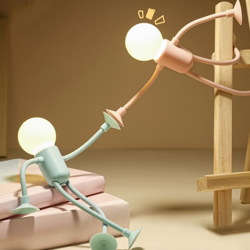 MEELANO Bøjelig Skrivebordslampe Med Sugekop Og Alsidigt Design Til Hjemmet