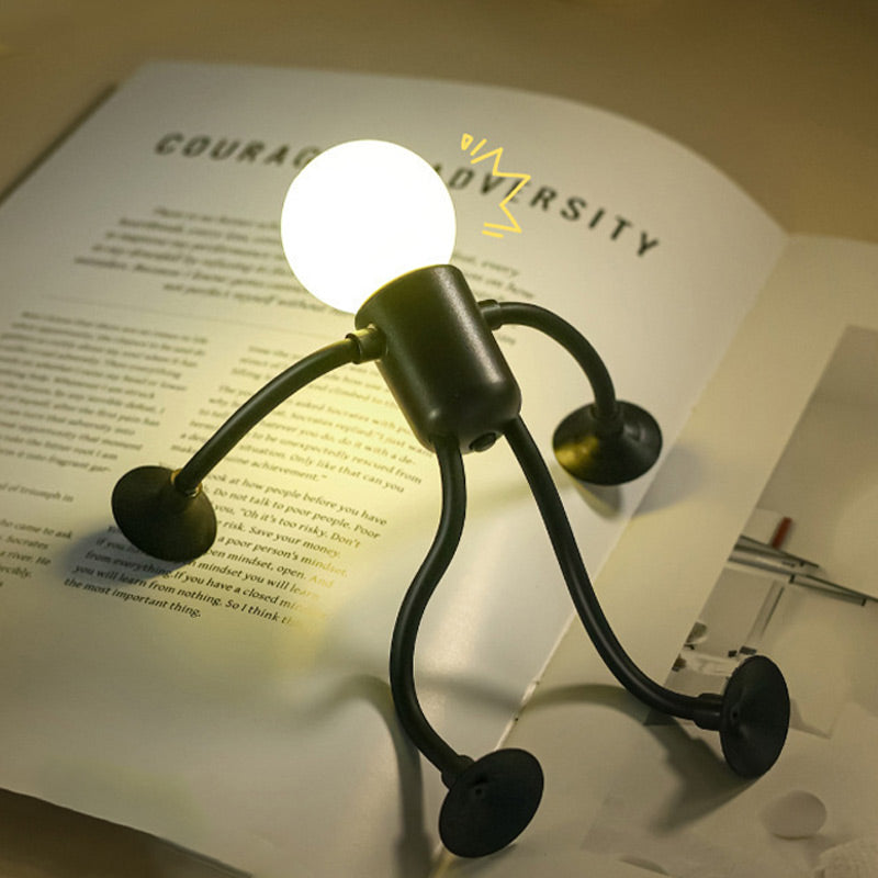 MEELANO Bøjelig Skrivebordslampe Med Sugekop Og Alsidigt Design Til Hjemmet