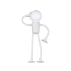 MEELANO Bøjelig Skrivebordslampe Med Sugekop Og Alsidigt Design Til Hjemmet Hvid
