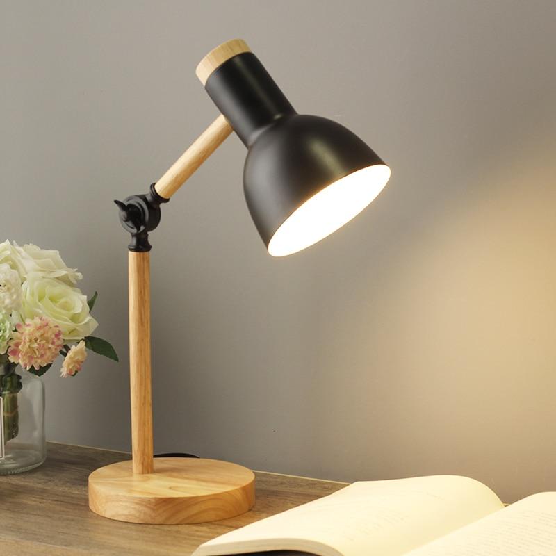 MEELANO Justerbar Skrivebordslampe Skandinavisk Stil Og Varme