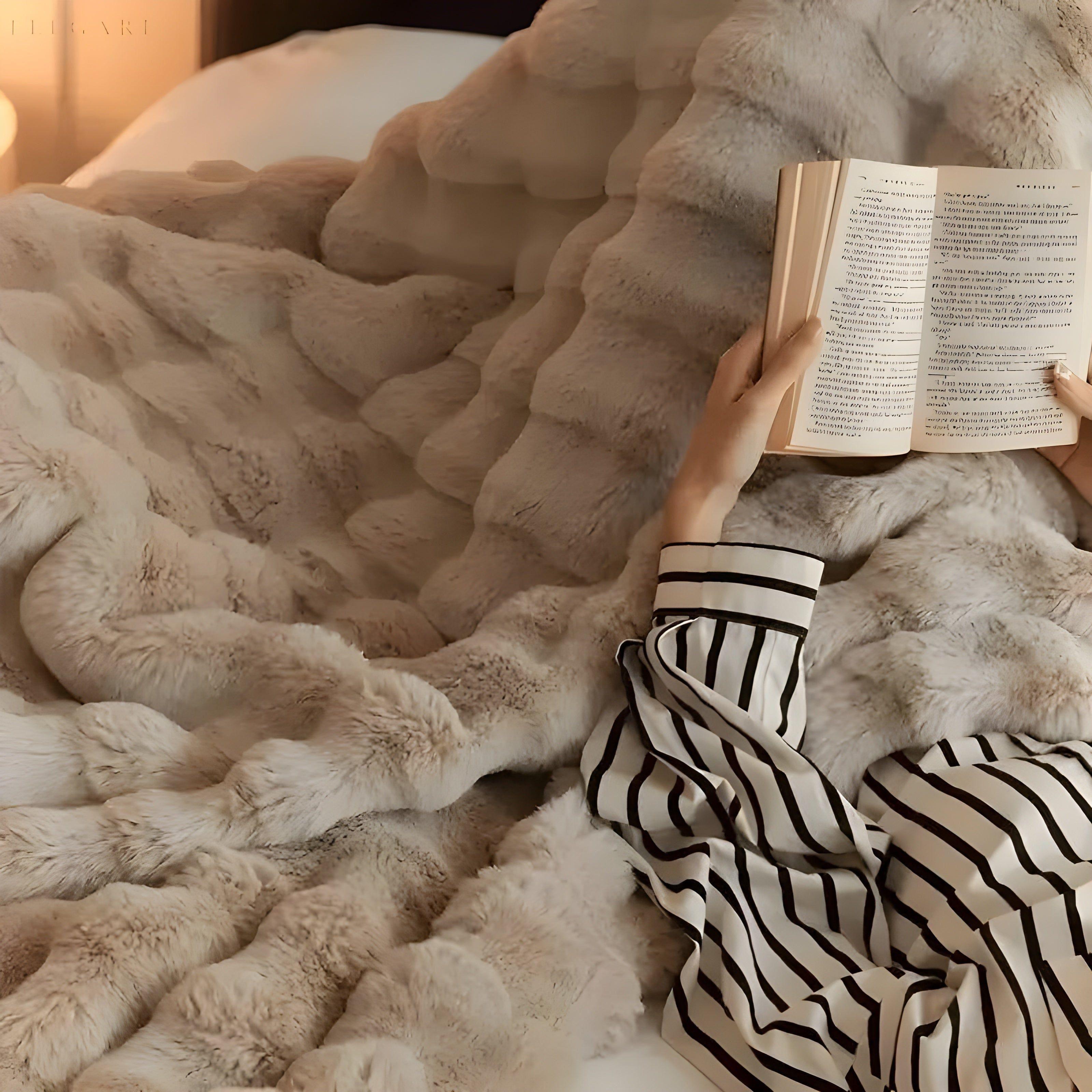 MEELANO Varmedækken Uden Strøm Til Vinteren Krammedækken Til Hygge Og Afslapning Khaki