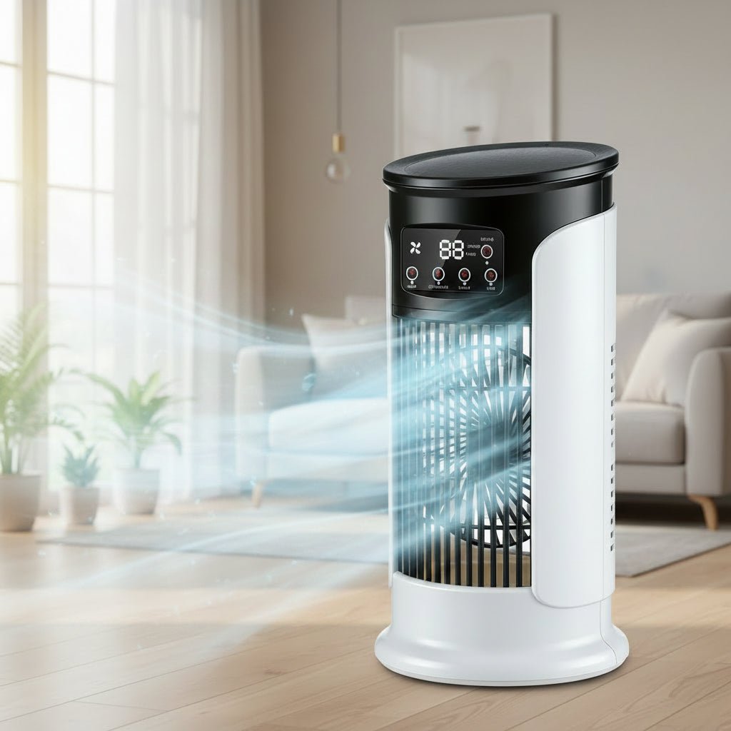FreshWind 3-i-1 Luftkøler med Luftfugter og LED 0