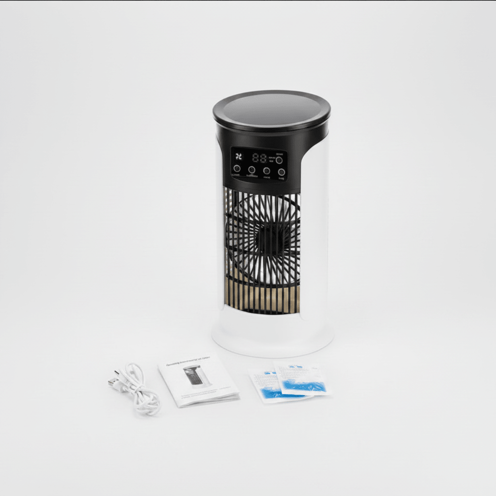 FreshWind 3-i-1 Luftkøler med Luftfugter og LED 3