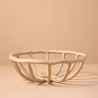 MEELANO Frugtskål Kunstharz Cremefarvet Elegant Design Taupe