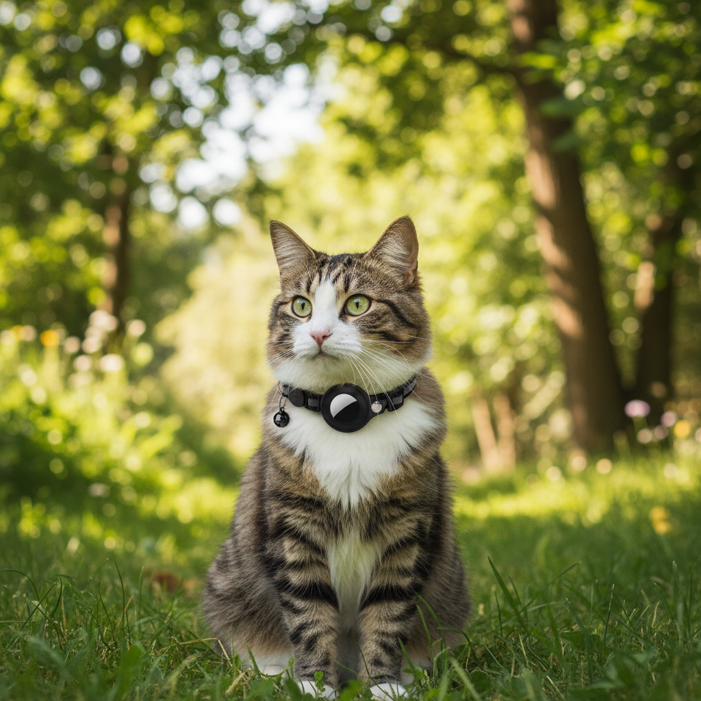 MEELANO GPS-halsbånd til katte med live tracking og sikkerhed