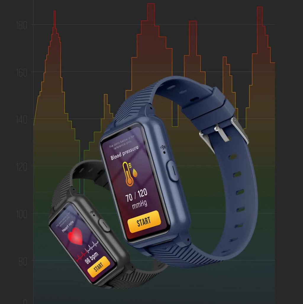 MEELANO GPS Smartwatch til Ældre med Faldregistrering & SOS-knap – 4G Lokaliseringsur med Alarm til Kontakter, 4 Farver