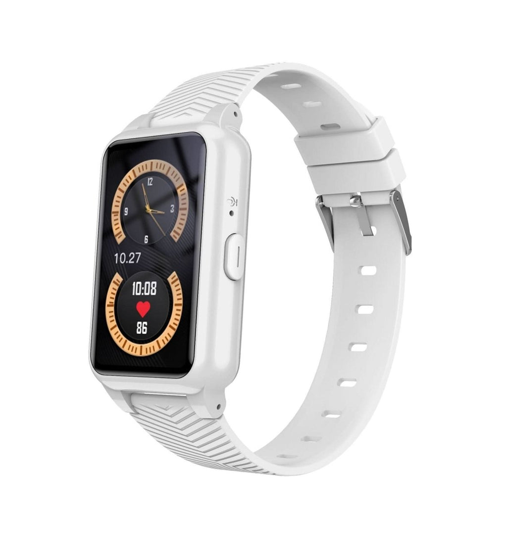 MEELANO GPS Smartwatch til Ældre med Faldregistrering & SOS-knap – 4G Lokaliseringsur med Alarm til Kontakter, 4 Farver Hvid