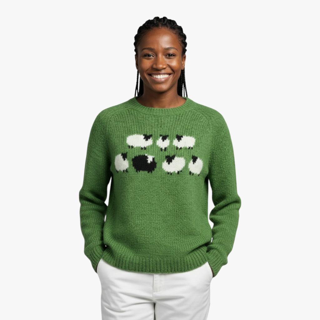 Solis | Dame Retro Stilfuld og Komfortabel Chik Sweater