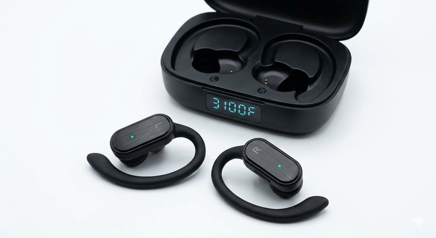Bluetooth 5.3 Høretelefoner Trådløse Over Ear Stereo Støjreducerende ENC Mikrofon
