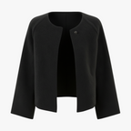 MEELANO Bersh | Dame Finstrikket Jakke med Knapper - Elegant Blød Cardigan Overgangsjakke