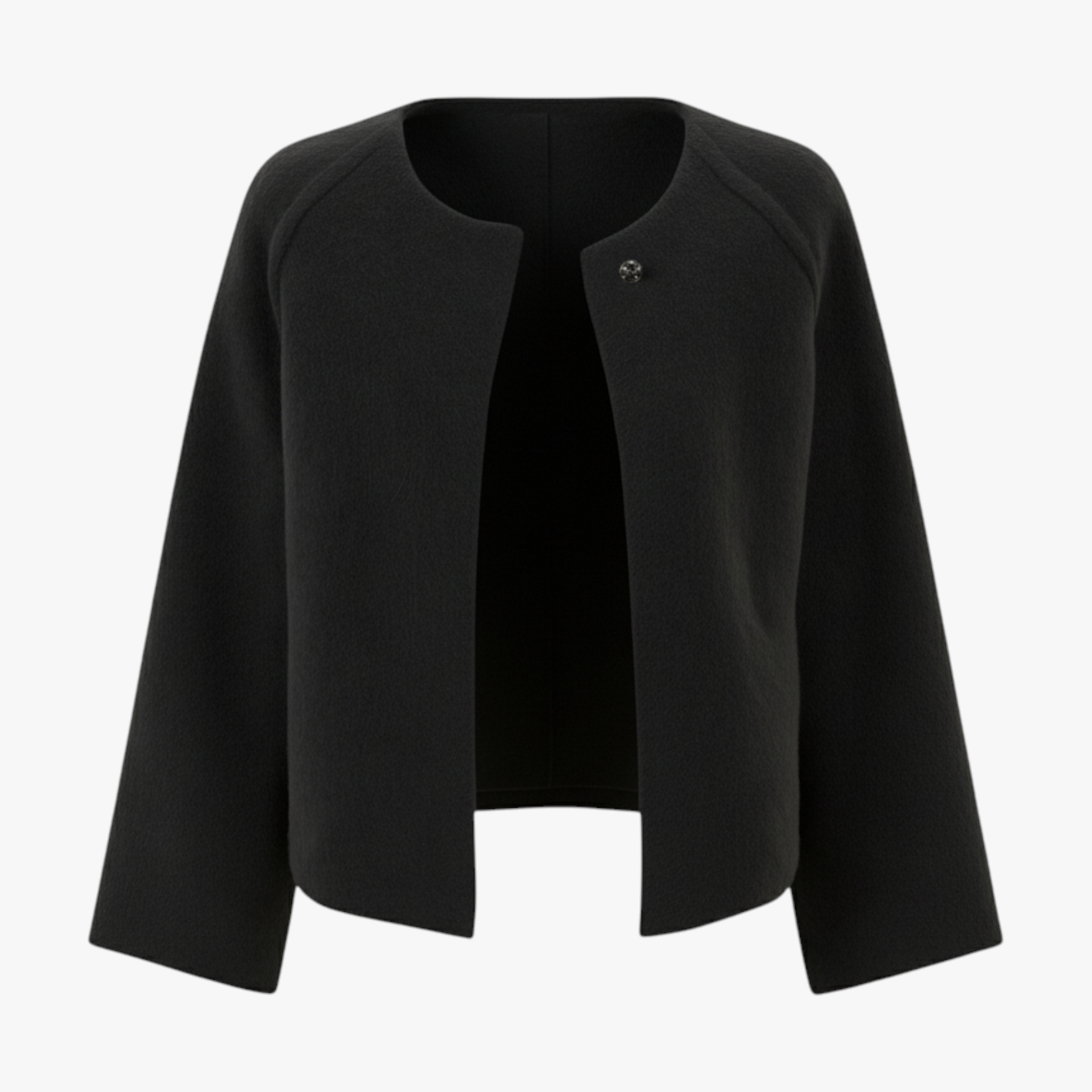 MEELANO Bersh | Dame Finstrikket Jakke med Knapper - Elegant Blød Cardigan Overgangsjakke