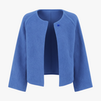 MEELANO Bersh | Dame Finstrikket Jakke med Knapper - Elegant Blød Cardigan Overgangsjakke