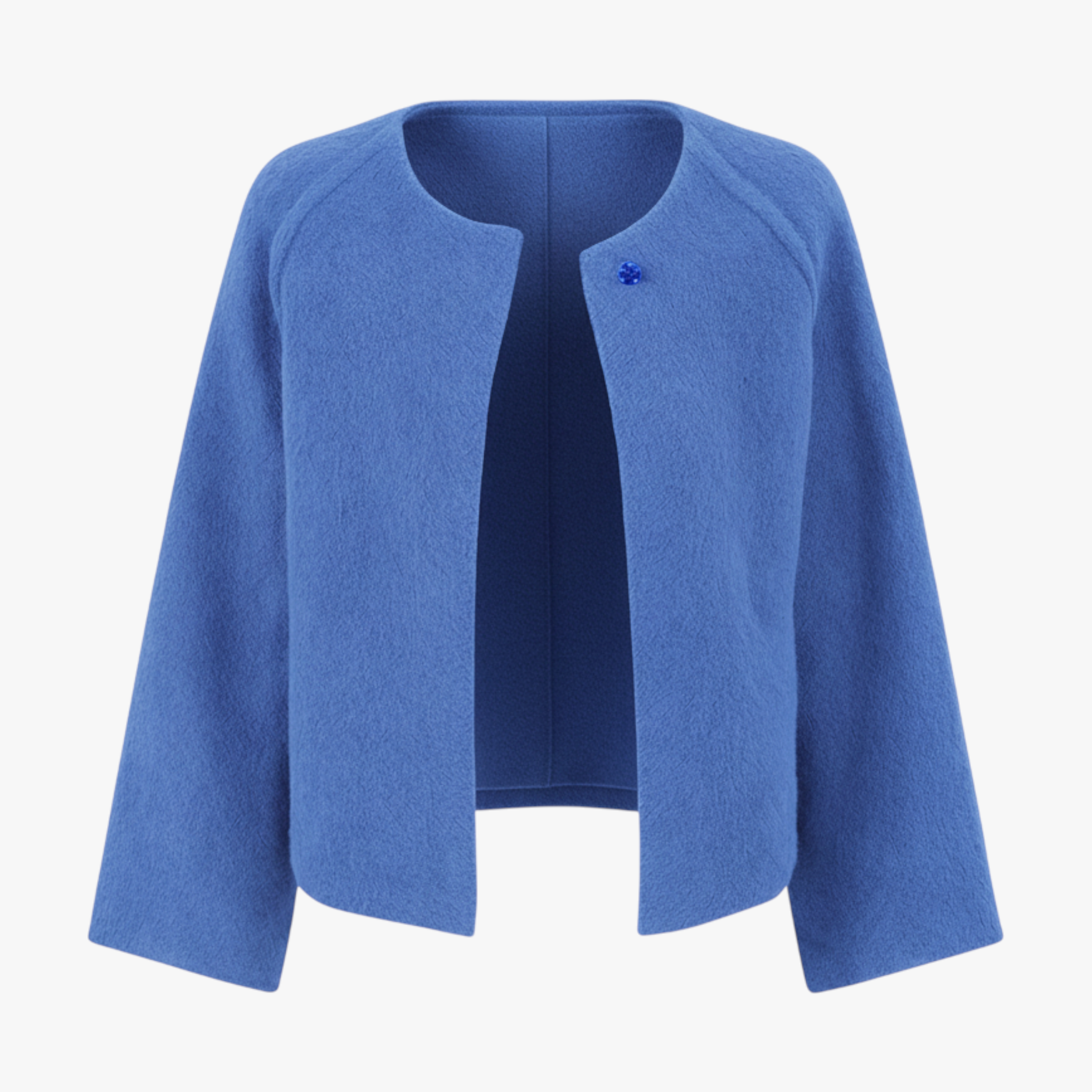MEELANO Bersh | Dame Finstrikket Jakke med Knapper - Elegant Blød Cardigan Overgangsjakke