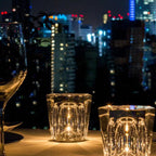 MEELANO Genopladelig LED krystal diamant bordlampe