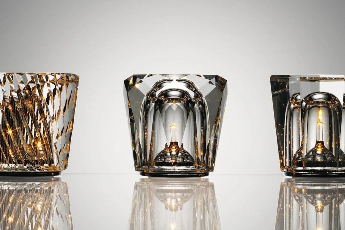 MEELANO Genopladelig LED krystal diamant bordlampe