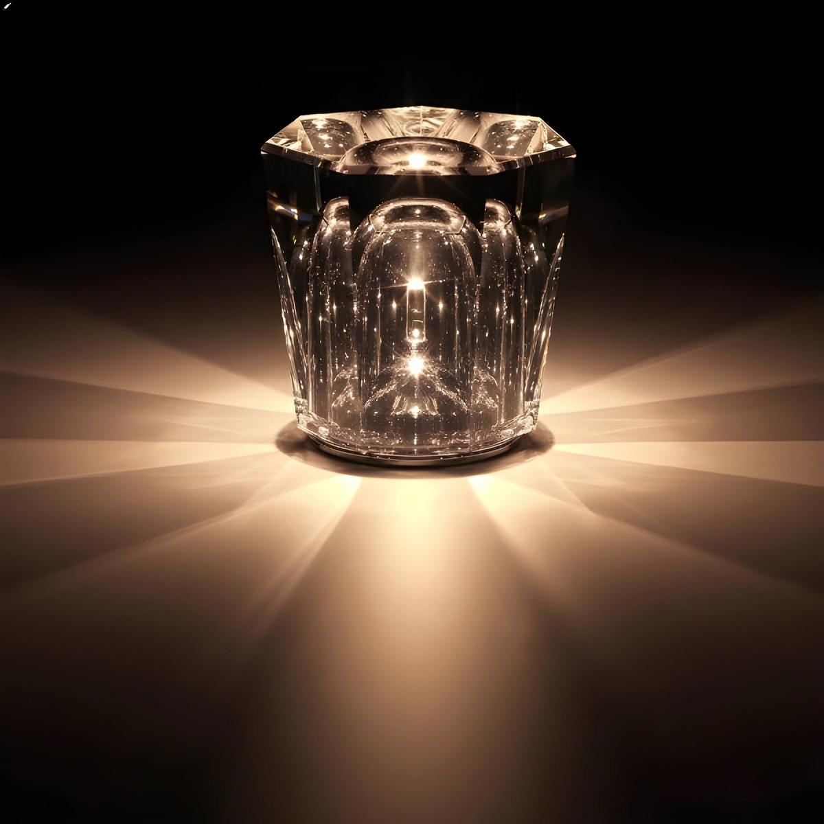 MEELANO Genopladelig LED krystal diamant bordlampe Decrux