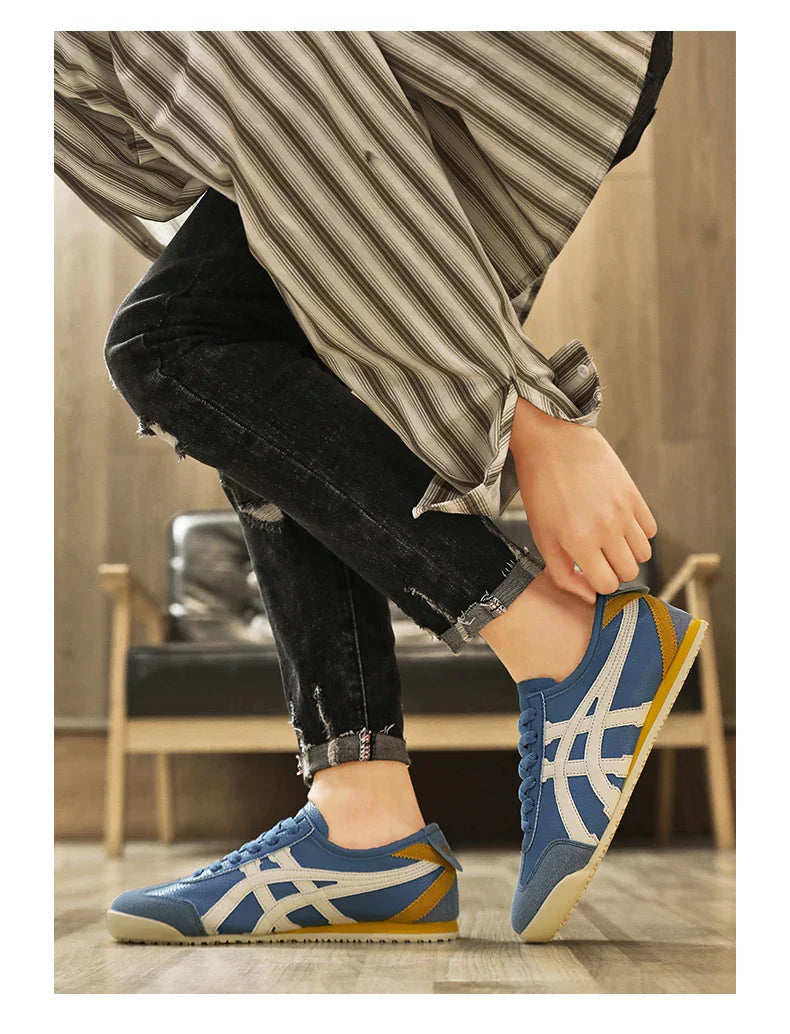 MEELANO Geometriske sommersneakers med gummisål til kvinder og mænd