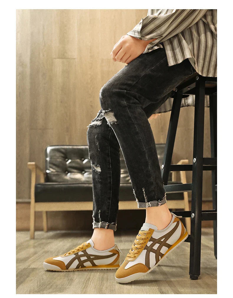 MEELANO Geometriske sommersneakers med gummisål til kvinder og mænd