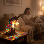 MEELANO GlassGlow | Dæmpbar designlampe med LED og kunstnerisk finish