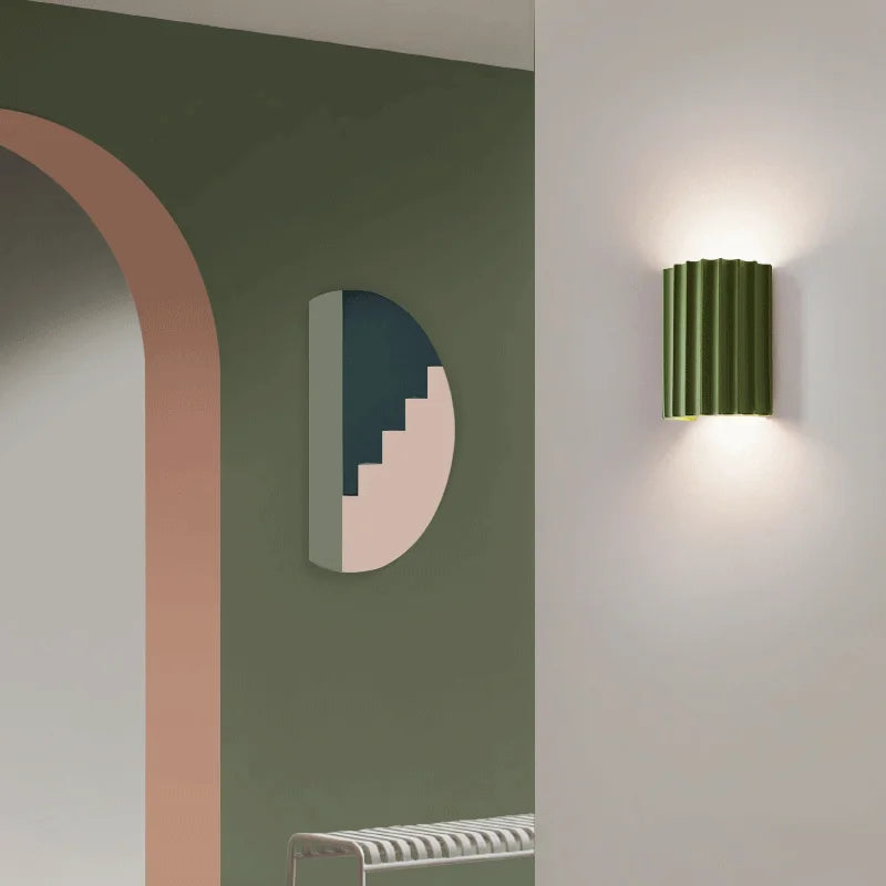 MEELANO Moderne LED Væglampe Med Kunstnerisk Harpiksdesign Hjemmet