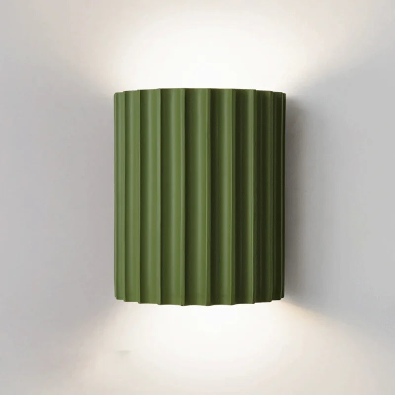 MEELANO Moderne LED Væglampe Med Kunstnerisk Harpiksdesign Hjemmet Grøn