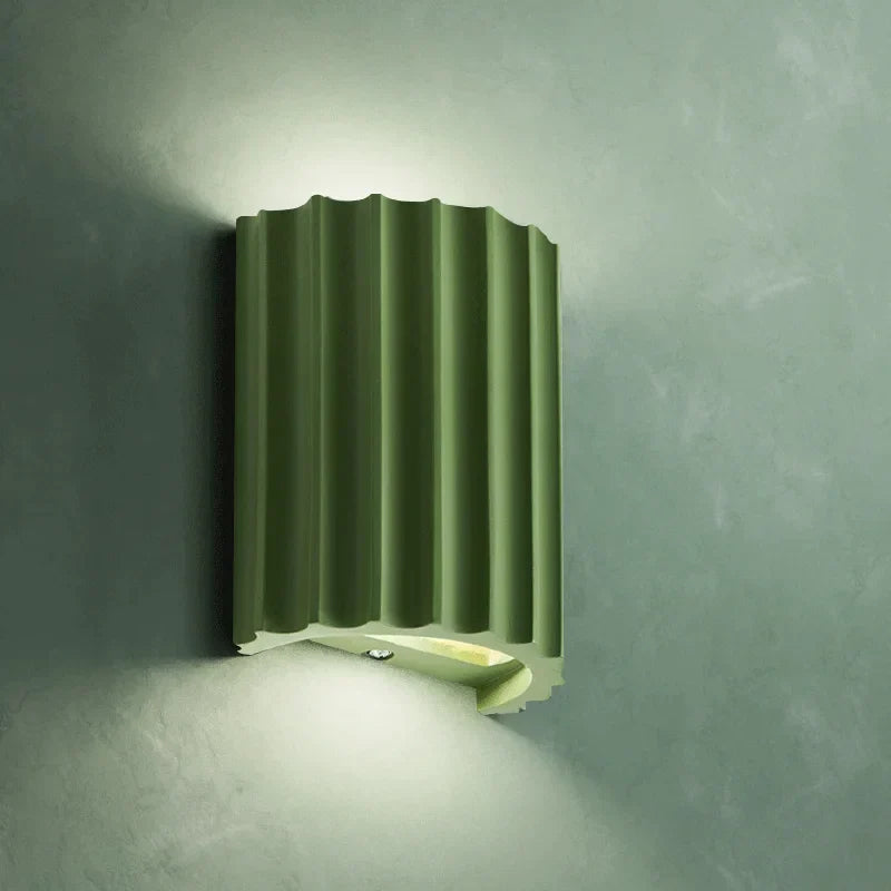 MEELANO Moderne LED Væglampe Med Kunstnerisk Harpiksdesign Hjemmet