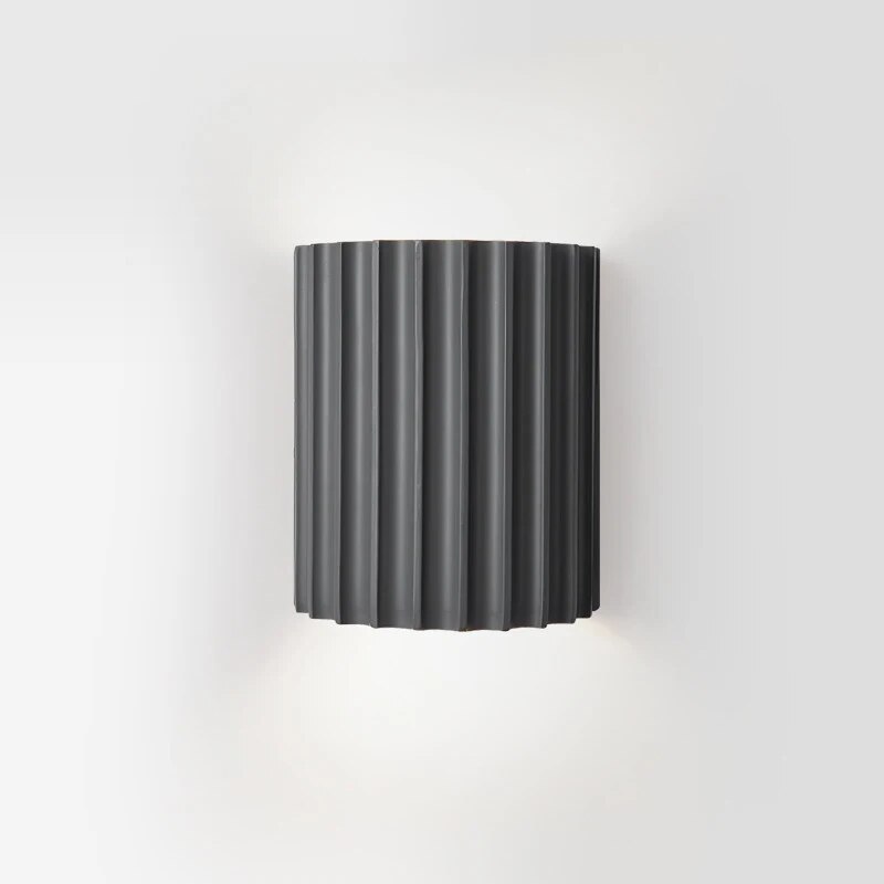 MEELANO Moderne LED Væglampe Med Kunstnerisk Harpiksdesign Hjemmet Grå