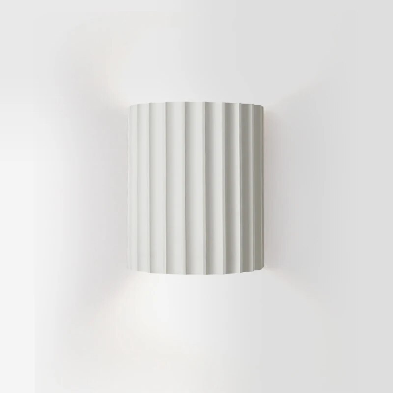 MEELANO Moderne LED Væglampe Med Kunstnerisk Harpiksdesign Hjemmet Hvid