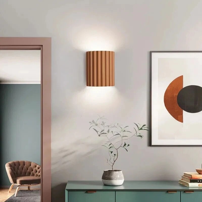 MEELANO Moderne LED Væglampe Med Kunstnerisk Harpiksdesign Hjemmet