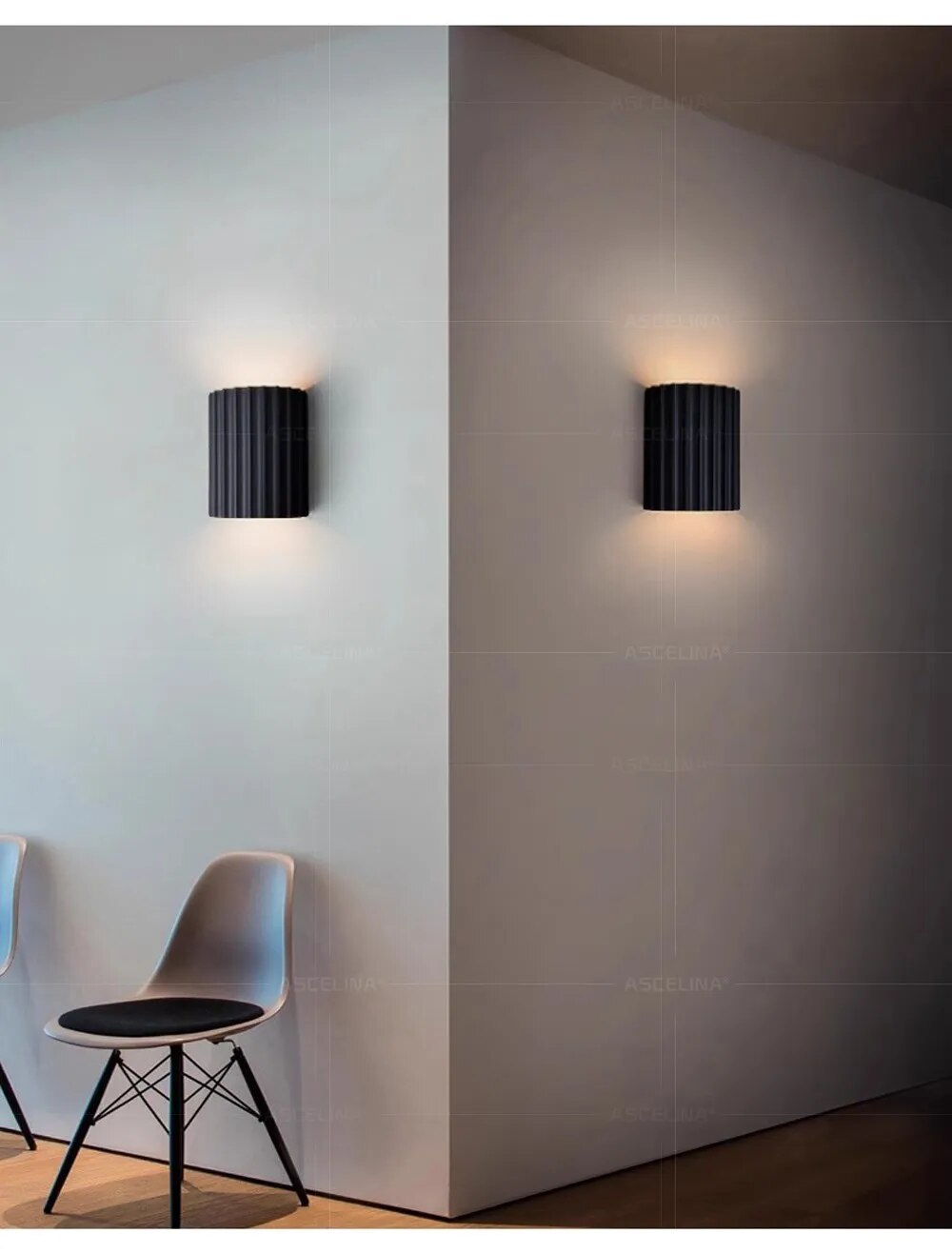 MEELANO Moderne LED Væglampe Med Kunstnerisk Harpiksdesign Hjemmet