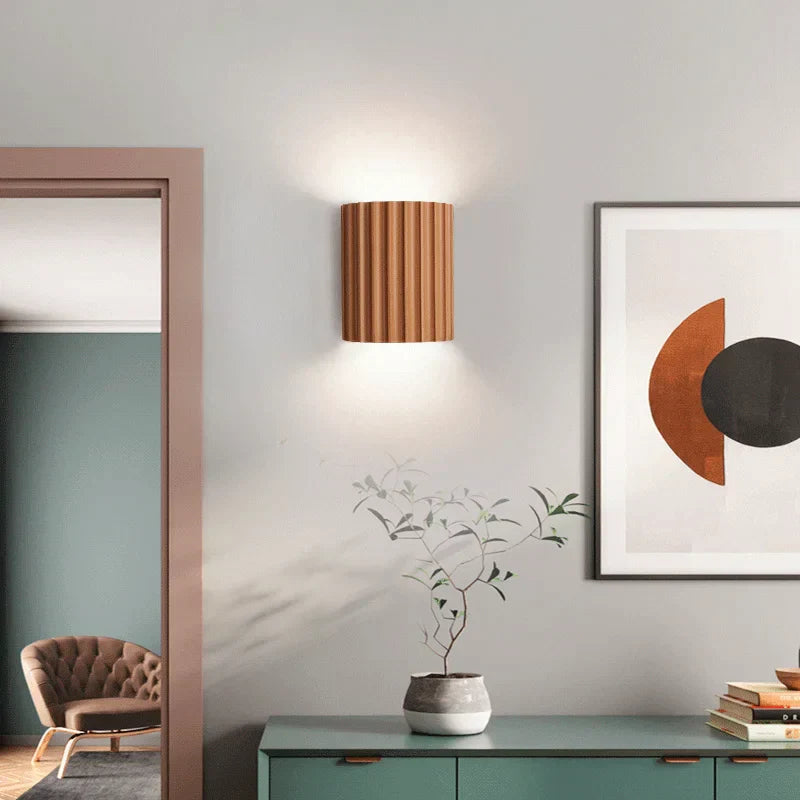 MEELANO Moderne LED Væglampe Med Kunstnerisk Harpiksdesign Hjemmet