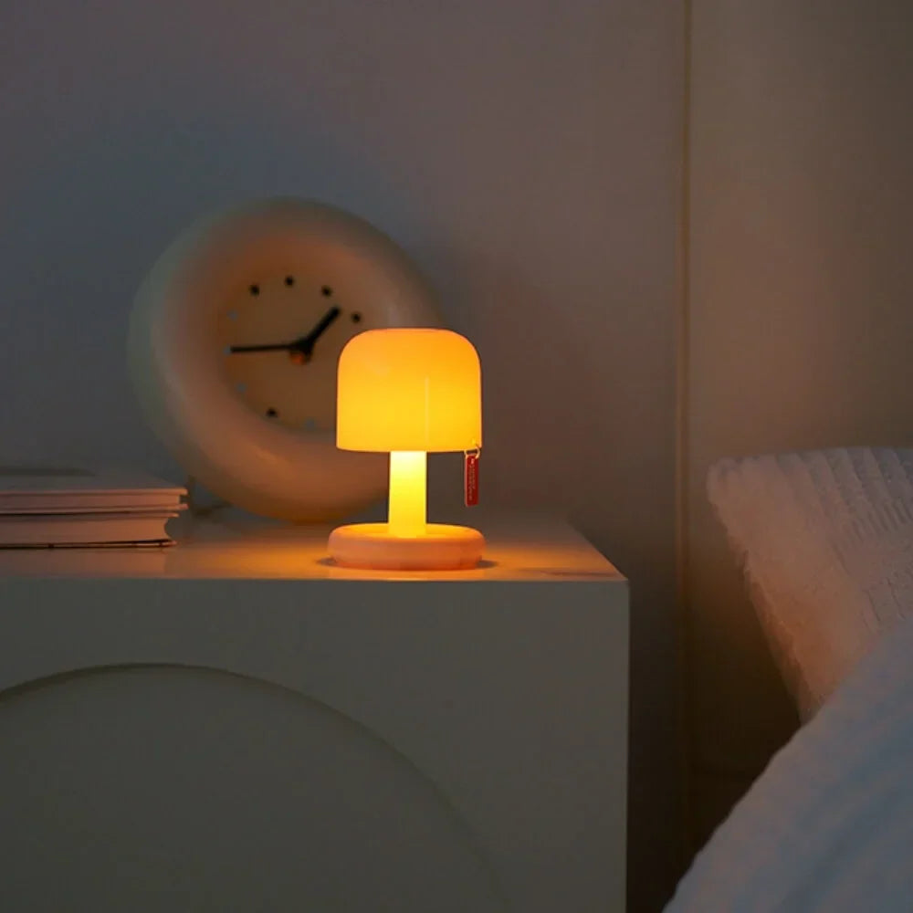 MEELANO Grampians Glow bærbar lampe – USB genopladelig solnedgangslampe med varm og romantisk glød