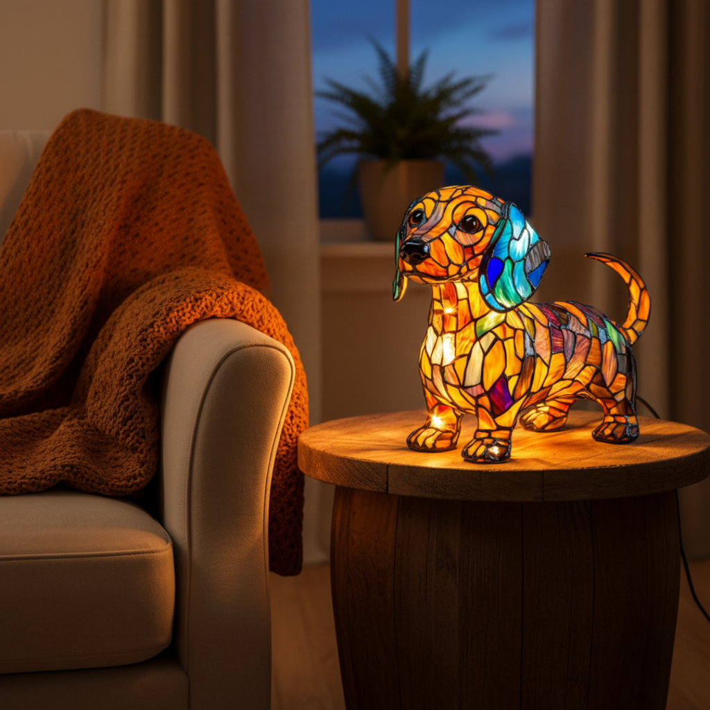 MEELANO Gravhund Kunstneriske Figurer Dekorationsfigur