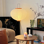 MEELANO Gulvlampe med rispapir – Blødt lys & minimalistisk charme