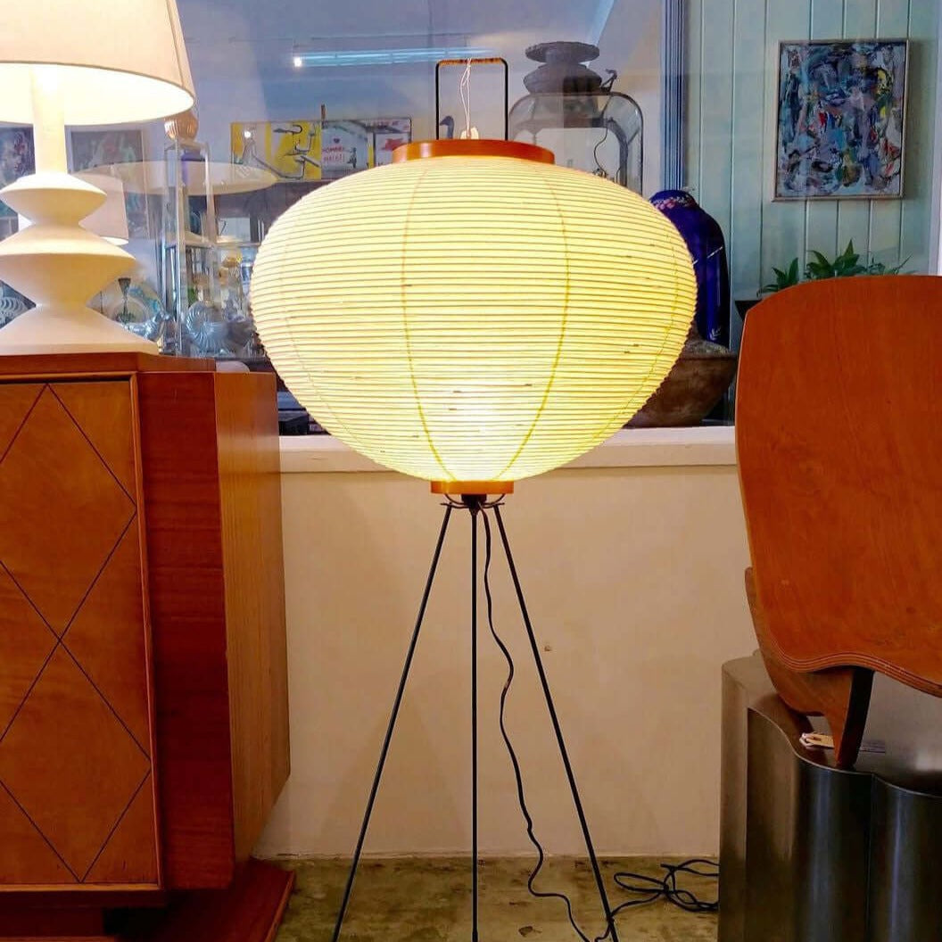 MEELANO Gulvlampe med rispapir – Blødt lys & minimalistisk charme