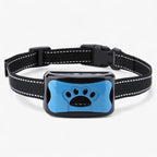 MEELANO GentleDog – Smertefrit Hundehalsbånd mod Gøen med Lyd & Vibration Blå