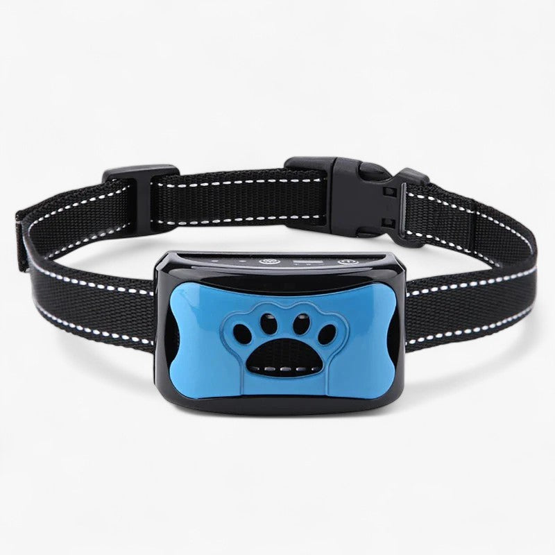 MEELANO GentleDog – Smertefrit Hundehalsbånd mod Gøen med Lyd & Vibration Blå