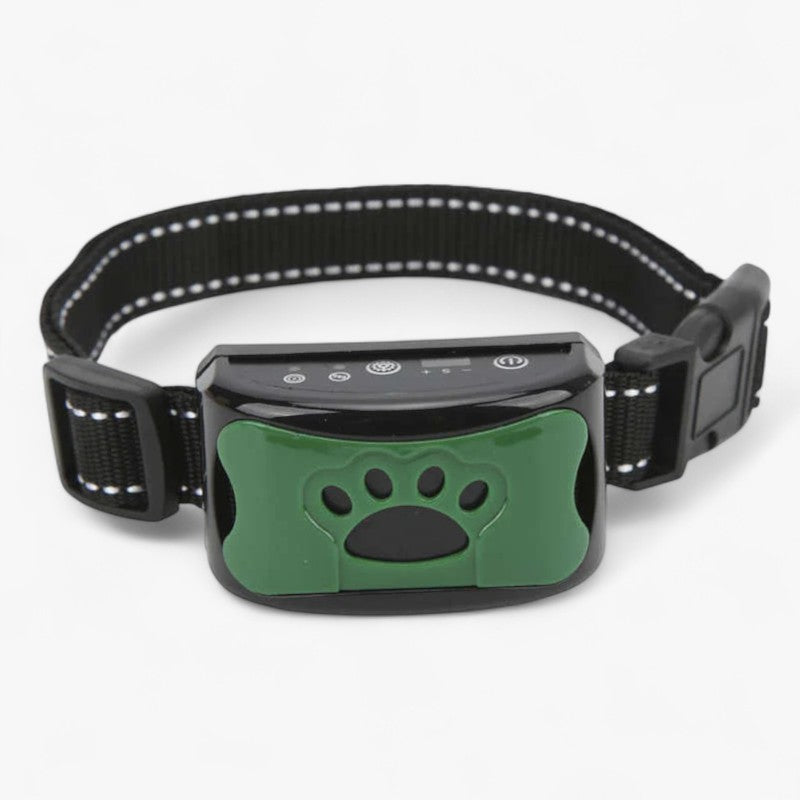 MEELANO GentleDog – Smertefrit Hundehalsbånd mod Gøen med Lyd & Vibration Grøn